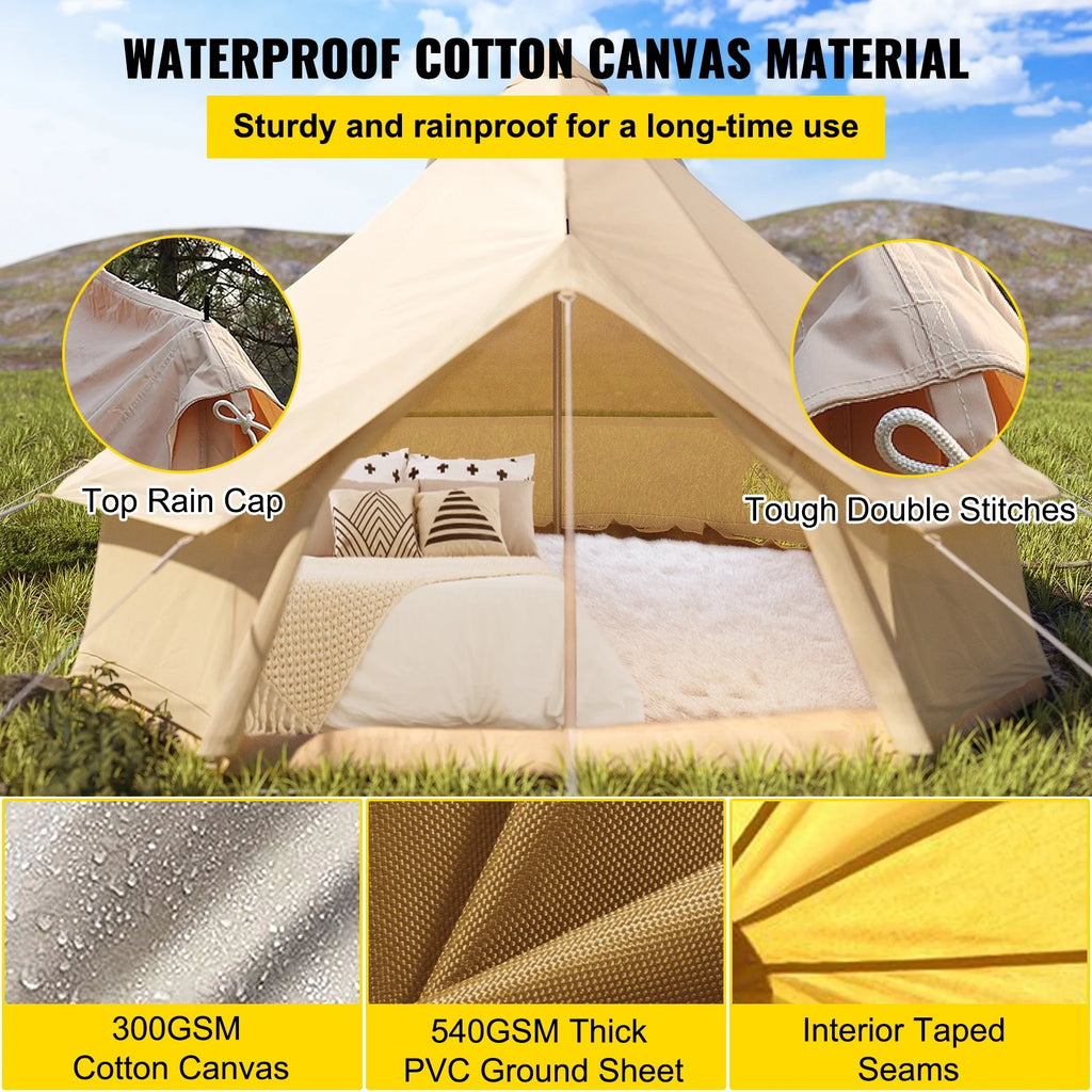 Canvas Wall Tent With Stove I632