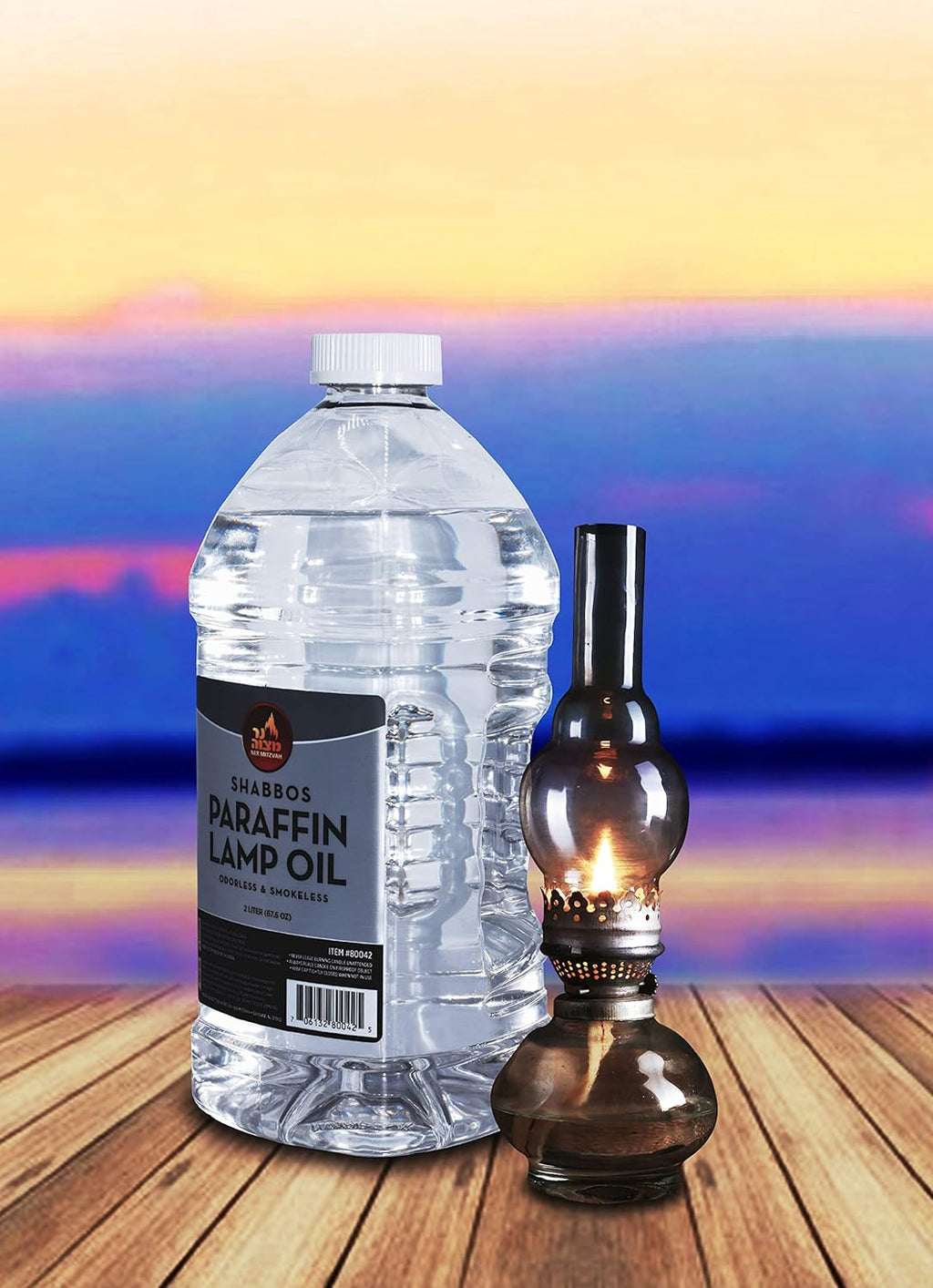 Clear Smokeless Odorless Paraffin Lamp Oil - 2 Liter (67.6 oz) M6461