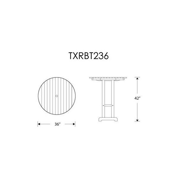 Rainforest Canopy Round Bar Table H37497