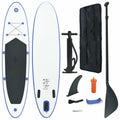 Inflatable Paddle Board Set with Oar, Fin, Hand Pump, Repair Kit and Carrying Bag X53137