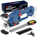 Cordless Hedge Trimmer 2-in-1 Grass Shears and Shrub Trimmer 21V Blue W826154
