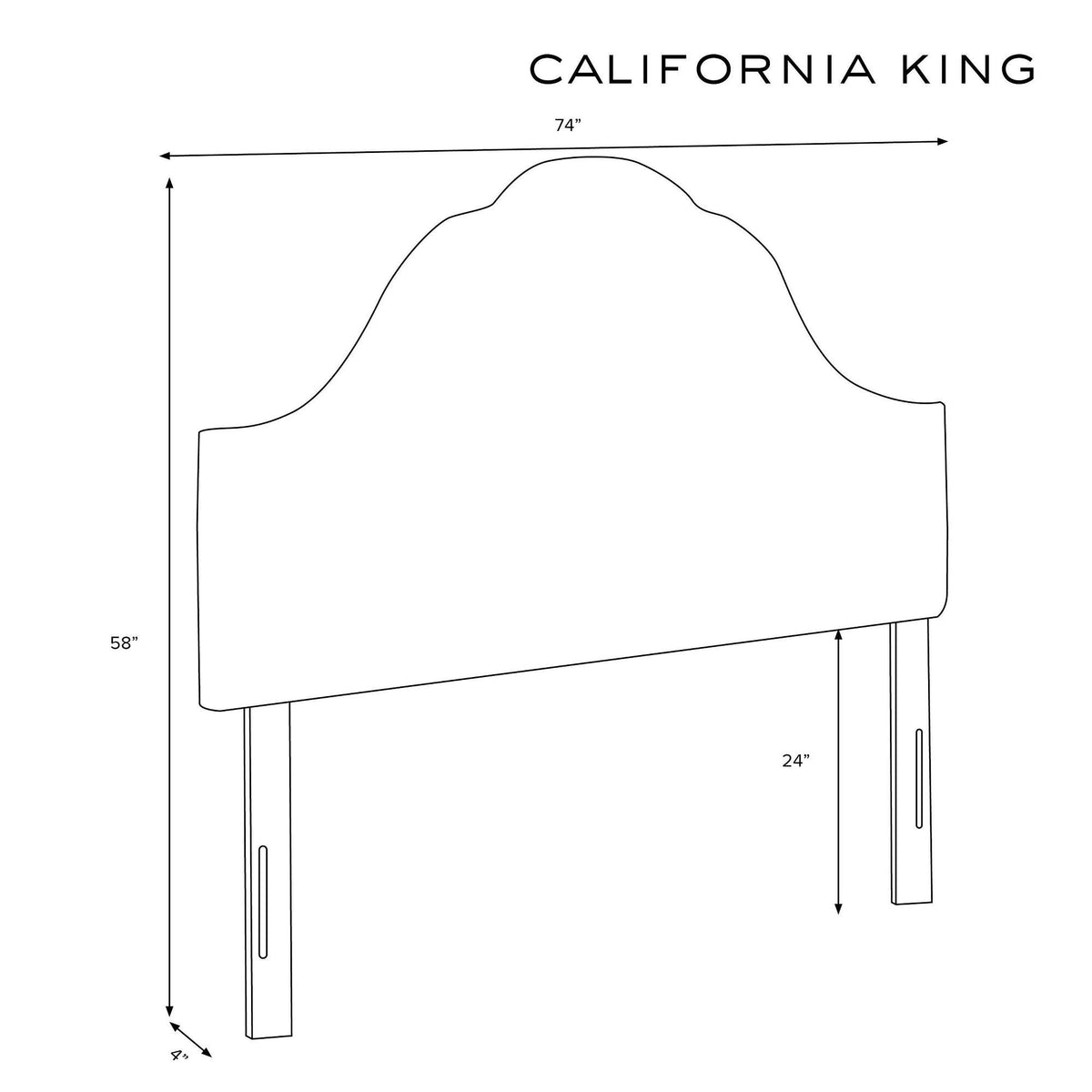 Yellow Velvet Arched Headboard I62662