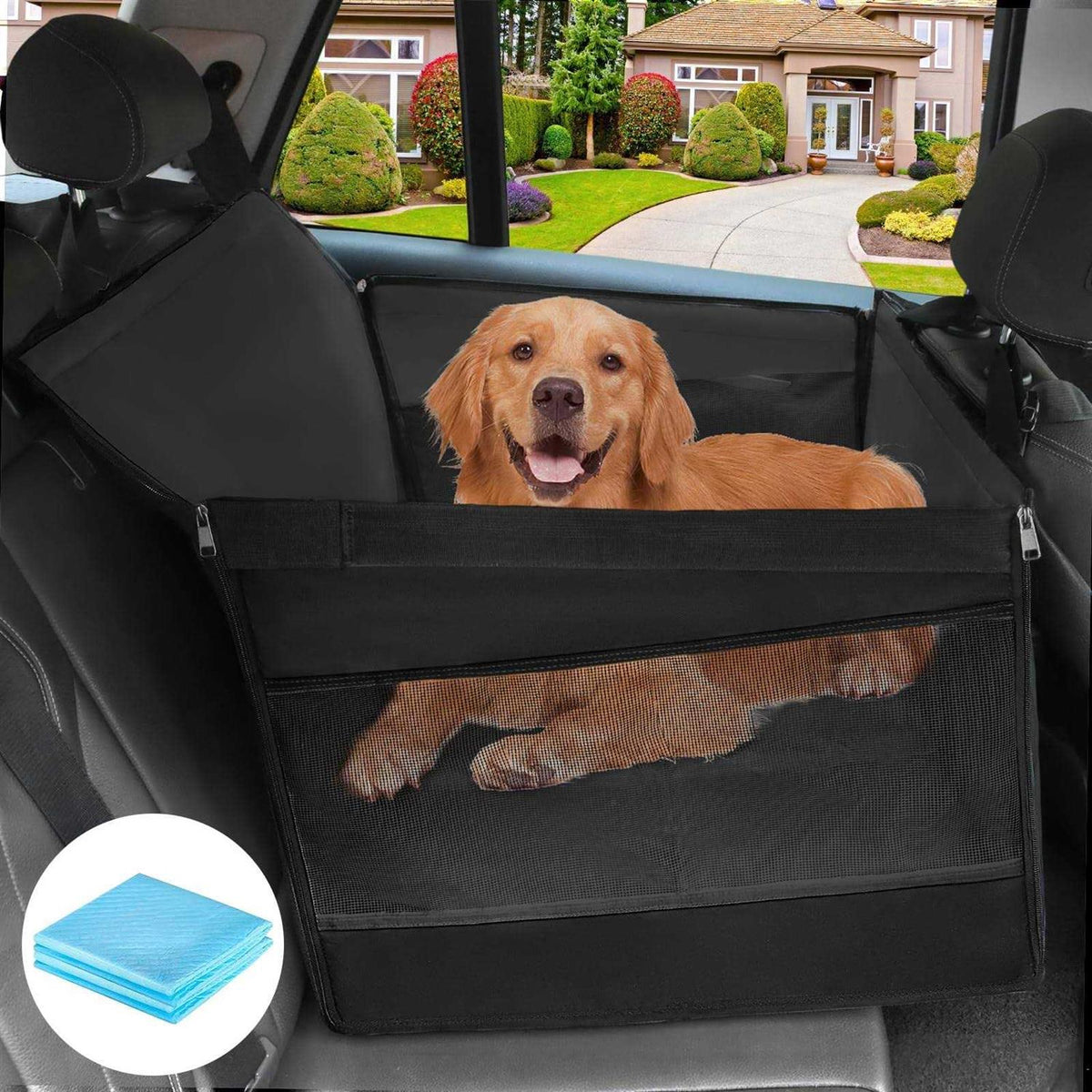 Extra Large Dog Car Seat for Up to 65 lbs H2523