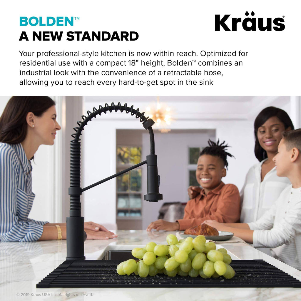 Commercial Kitchen Faucet with Soap Dispenser, Spot Free Stainless Steel S7699