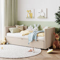 Upholstered Wooden Twin Size Daybed with Trundle T159