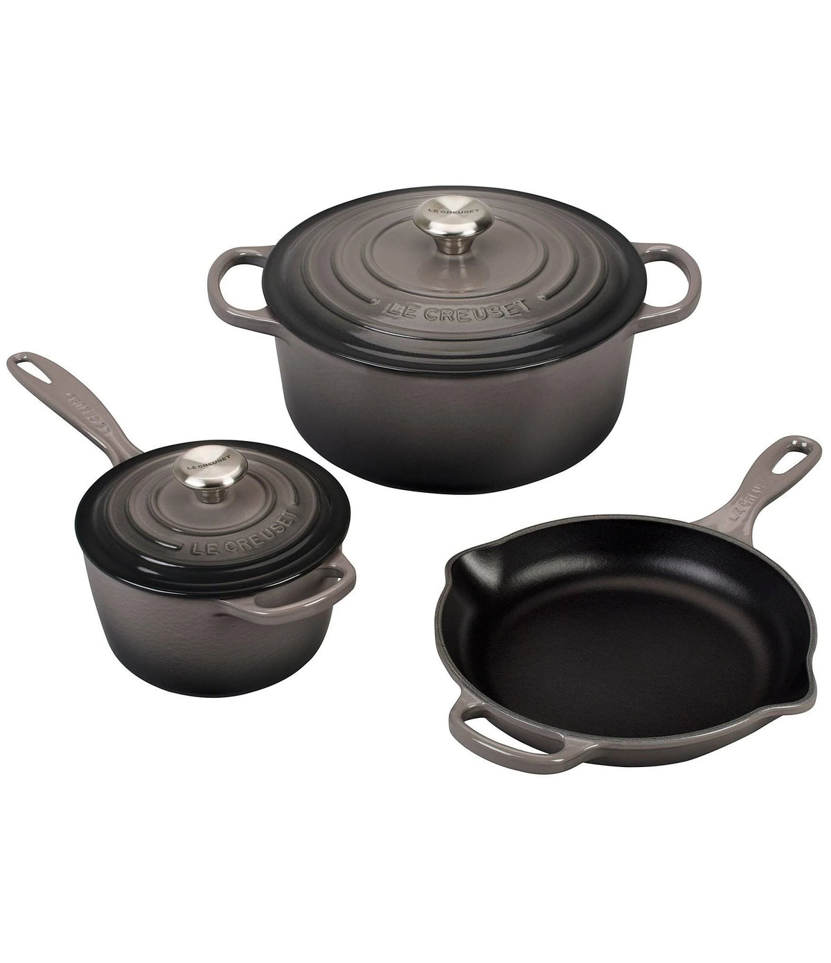 5 Piece Cast Iron Cookware Set (Oyster) V810016