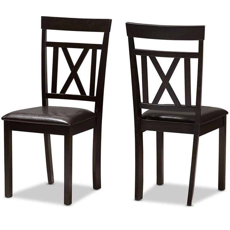 Brown Dining Side Chair (Set of 2) X56068