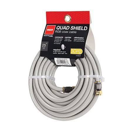 Black 25 Foot Quad Coax Cable Y798124