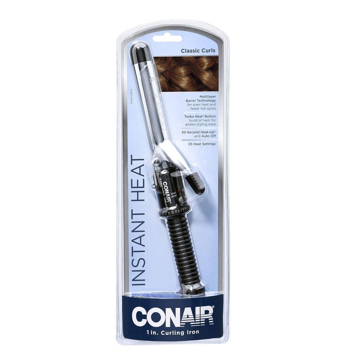 1-inch Black Curling Iron A6219