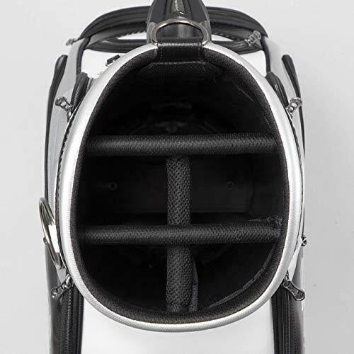 Golf Caddy Bag 9.5 x 47 inch White Black K277840