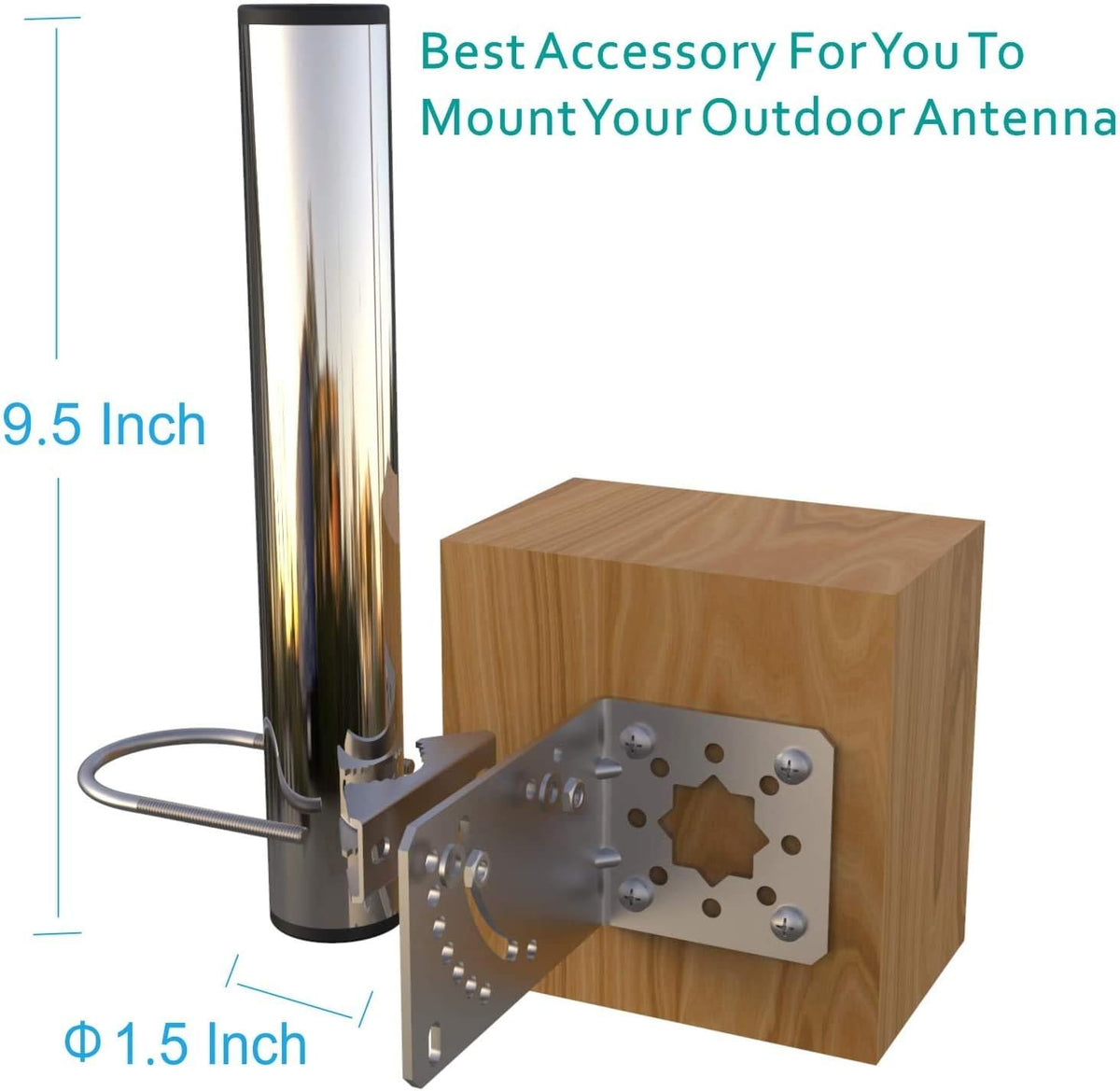 Antenna Pole Mount with U-Bracket Assembly U47156