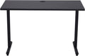 Modern Computer Desk Home Office Workstation Writing Table with Cable Hole, 47 Inch, Coffee L862