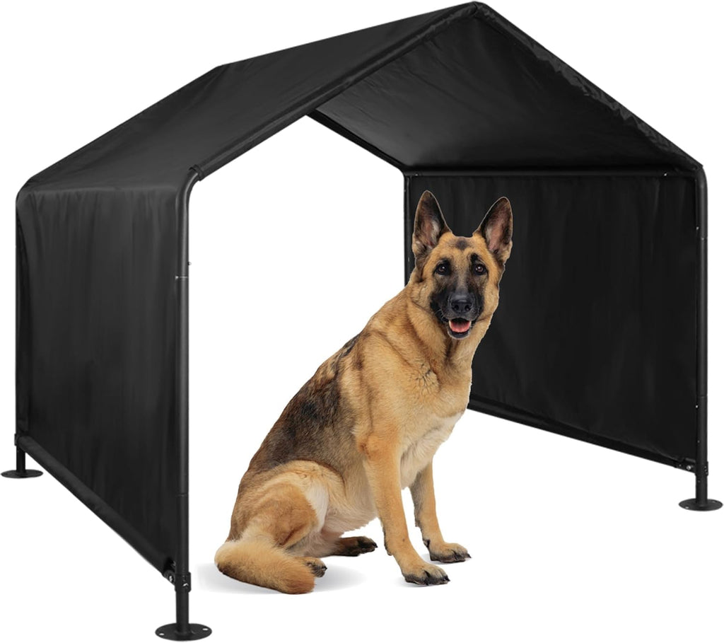 Black Waterproof Dog House (49" L x 49" W x 43" H) P600