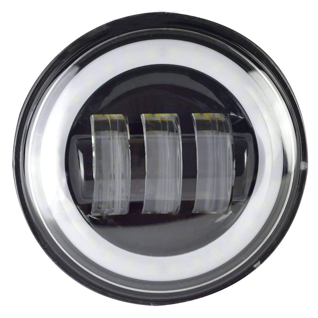 Black 4.5 inch Round LED Passing Lamp Kit I4462
