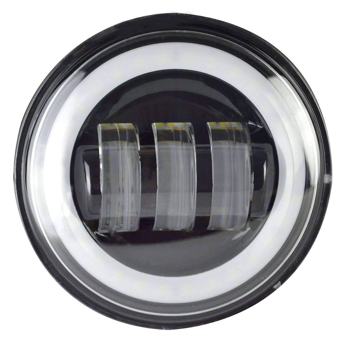Black 4.5 inch Round LED Passing Lamp Kit I4462