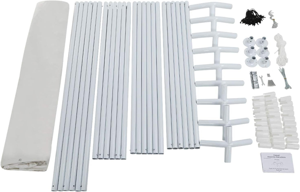 10x20 Canopy Tent Metal Carport K120