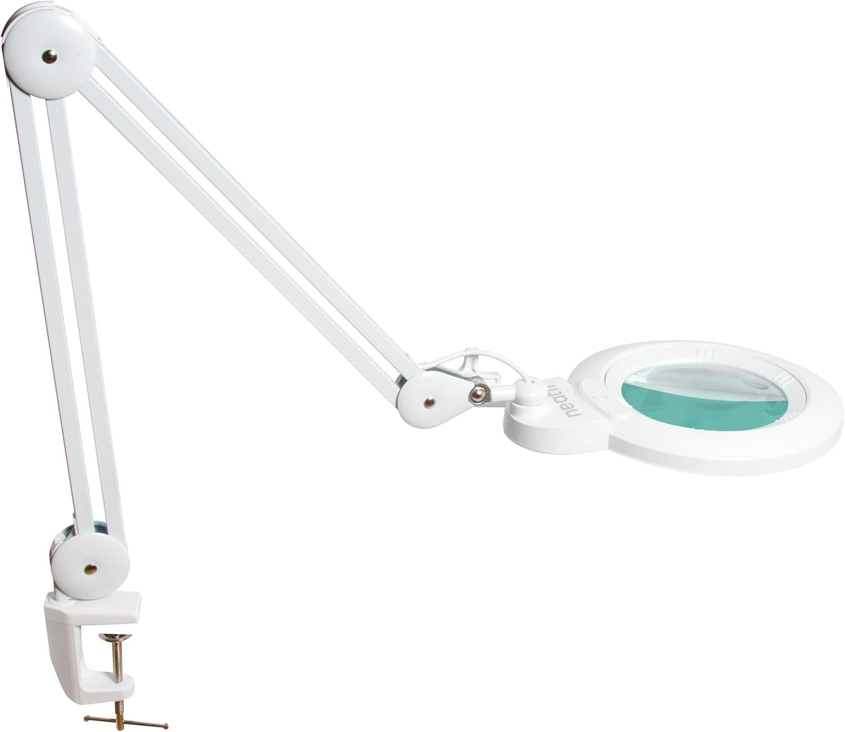 1,200 Lumens Super LED Magnifying Lamp with Clamp, 6 Inches Wide Lens, Black U939