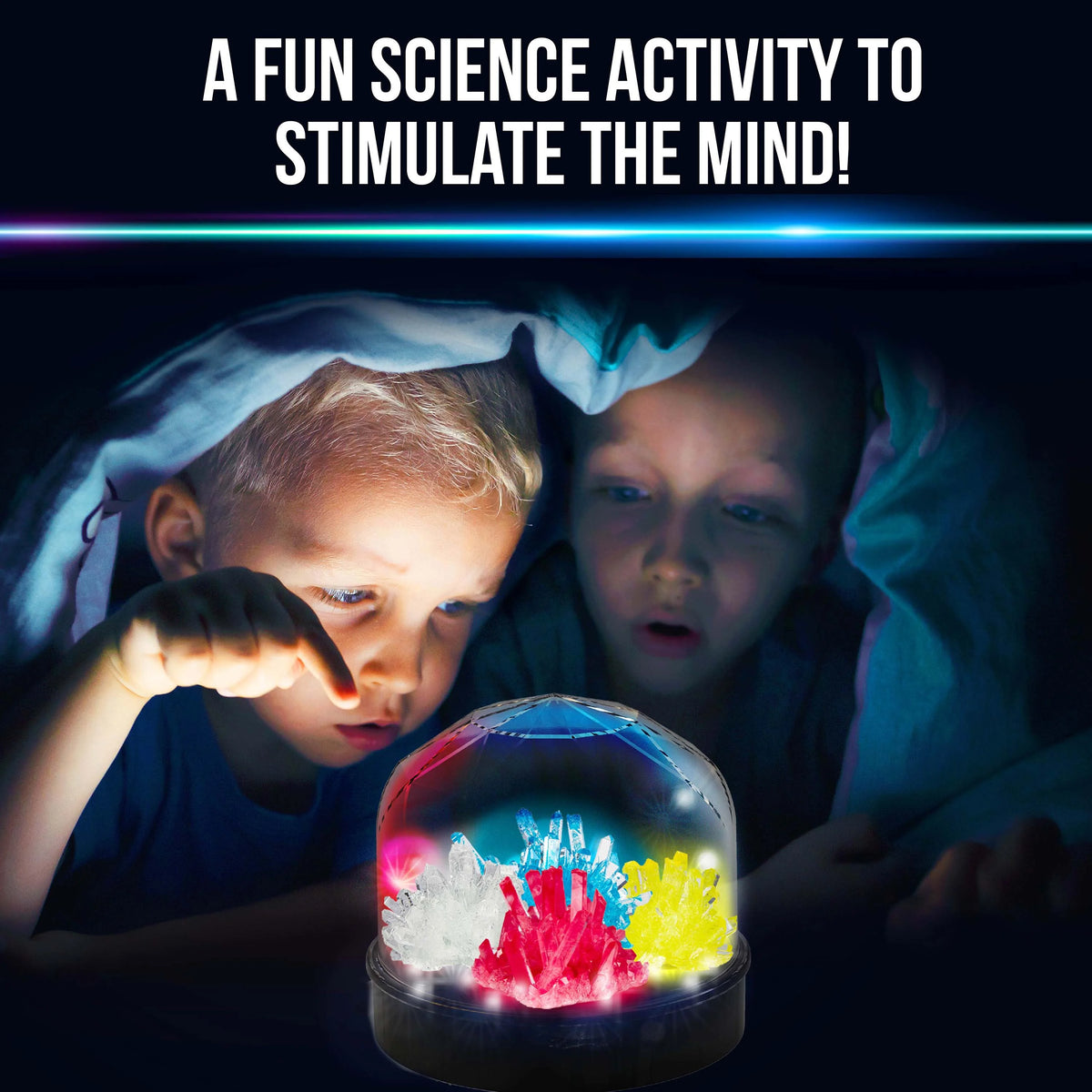 Crystal Growing Science Set with Light Up Display Dome K37711