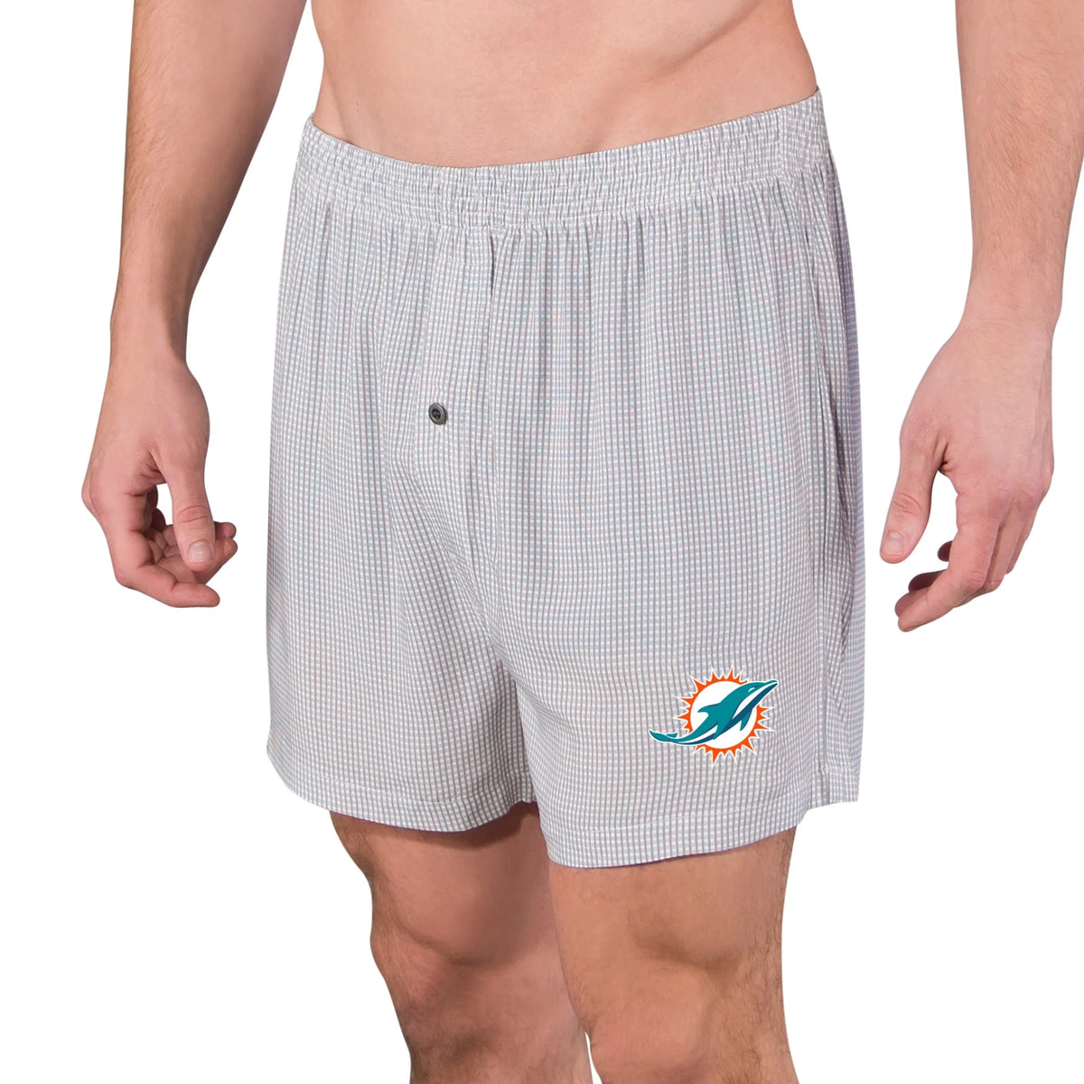 Men's Gray Woven Boxer B864076