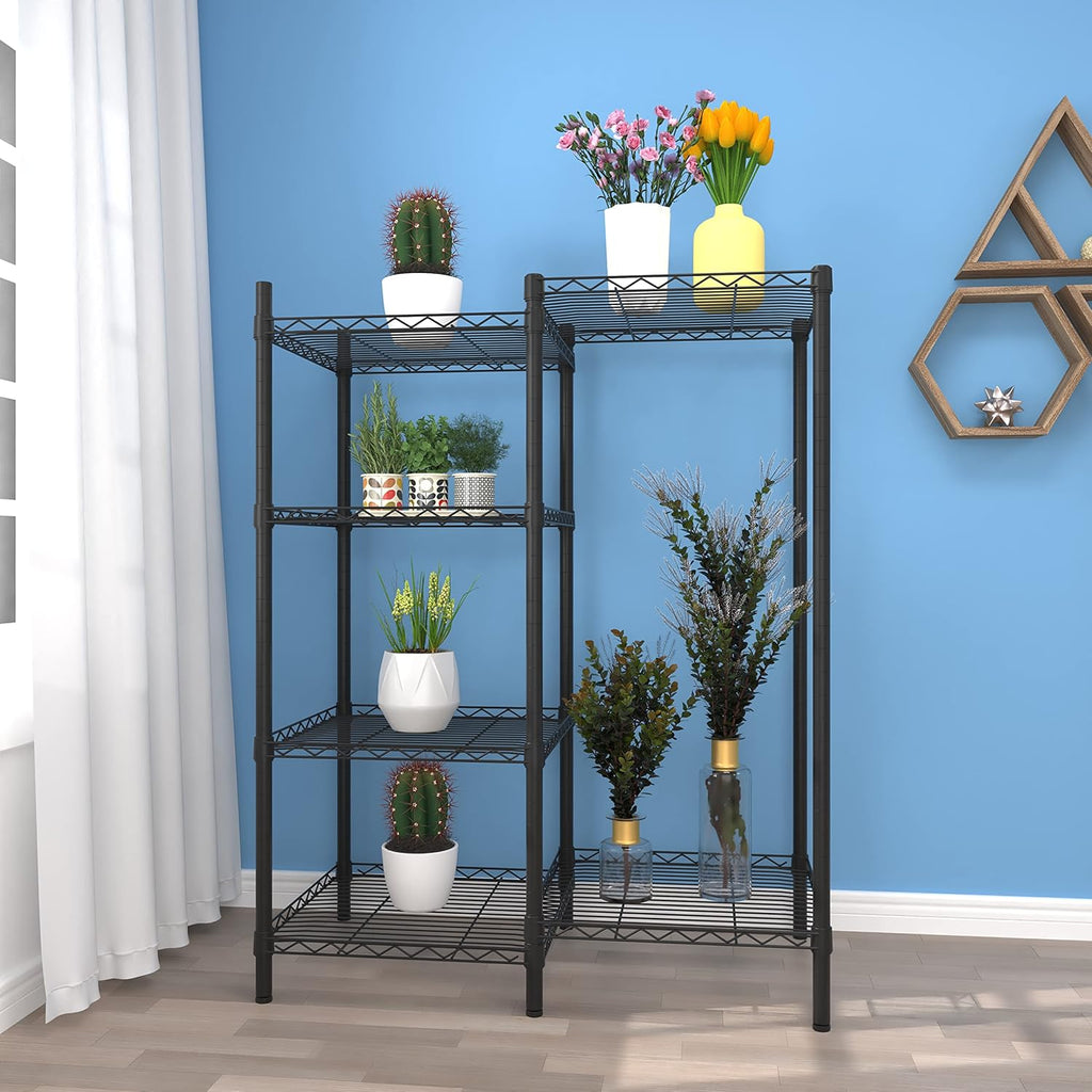 6-Tier Metal Plant Stand Black J32315