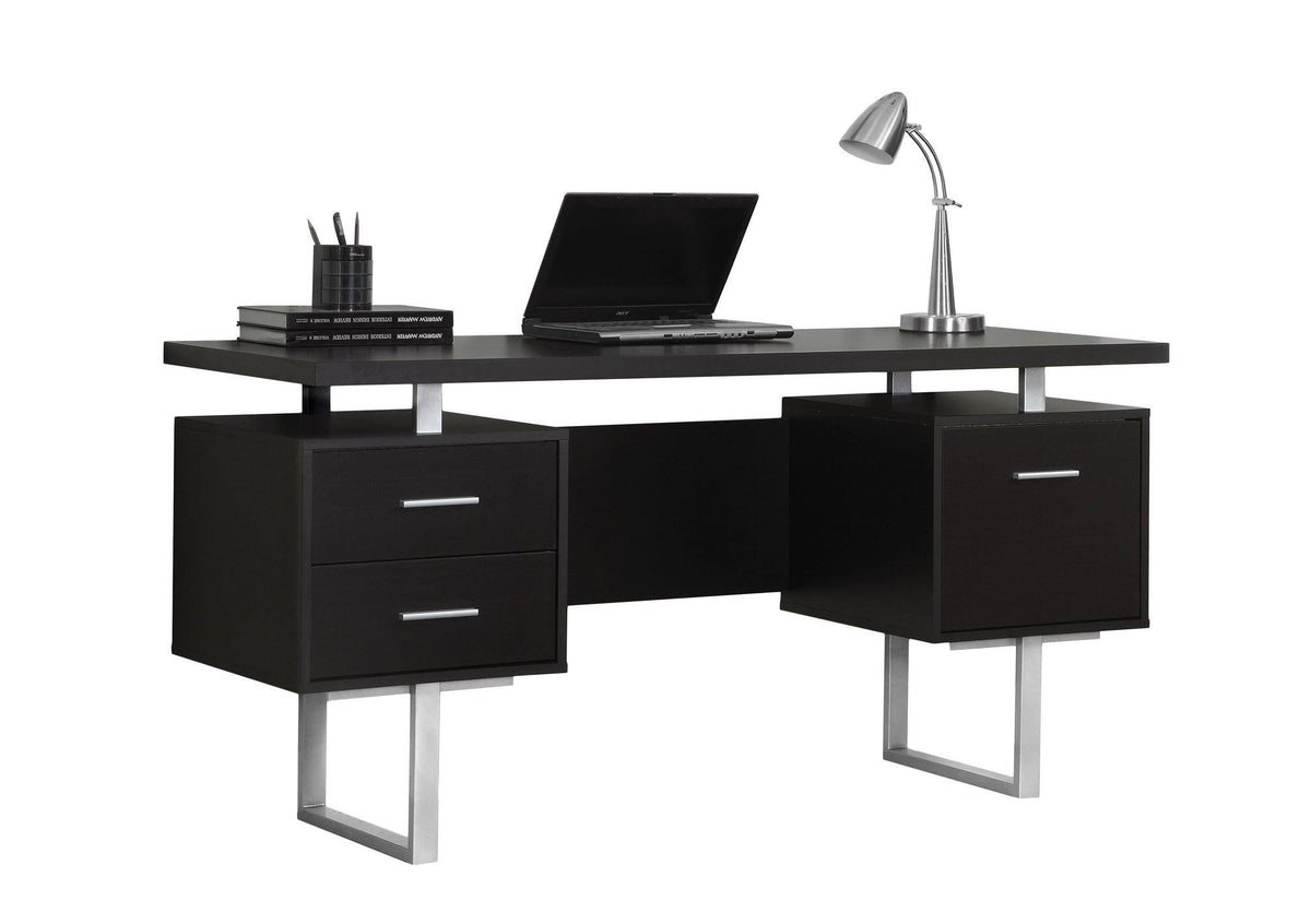 Gray Hollow Core Computer Desk F440115