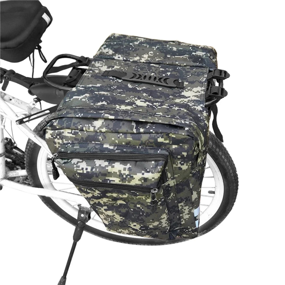 Rear Seat Bag Cycling Bike Rack Double Pannier Bag Q4894