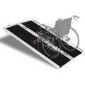 4ft Aluminum Non-Skid Multifold Wheelchair Ramp, 48 inch x 28 inch, Black X9486