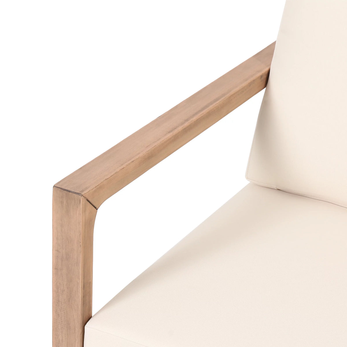 Acacia Wood Outdoor Club Chair with Cushions C8066