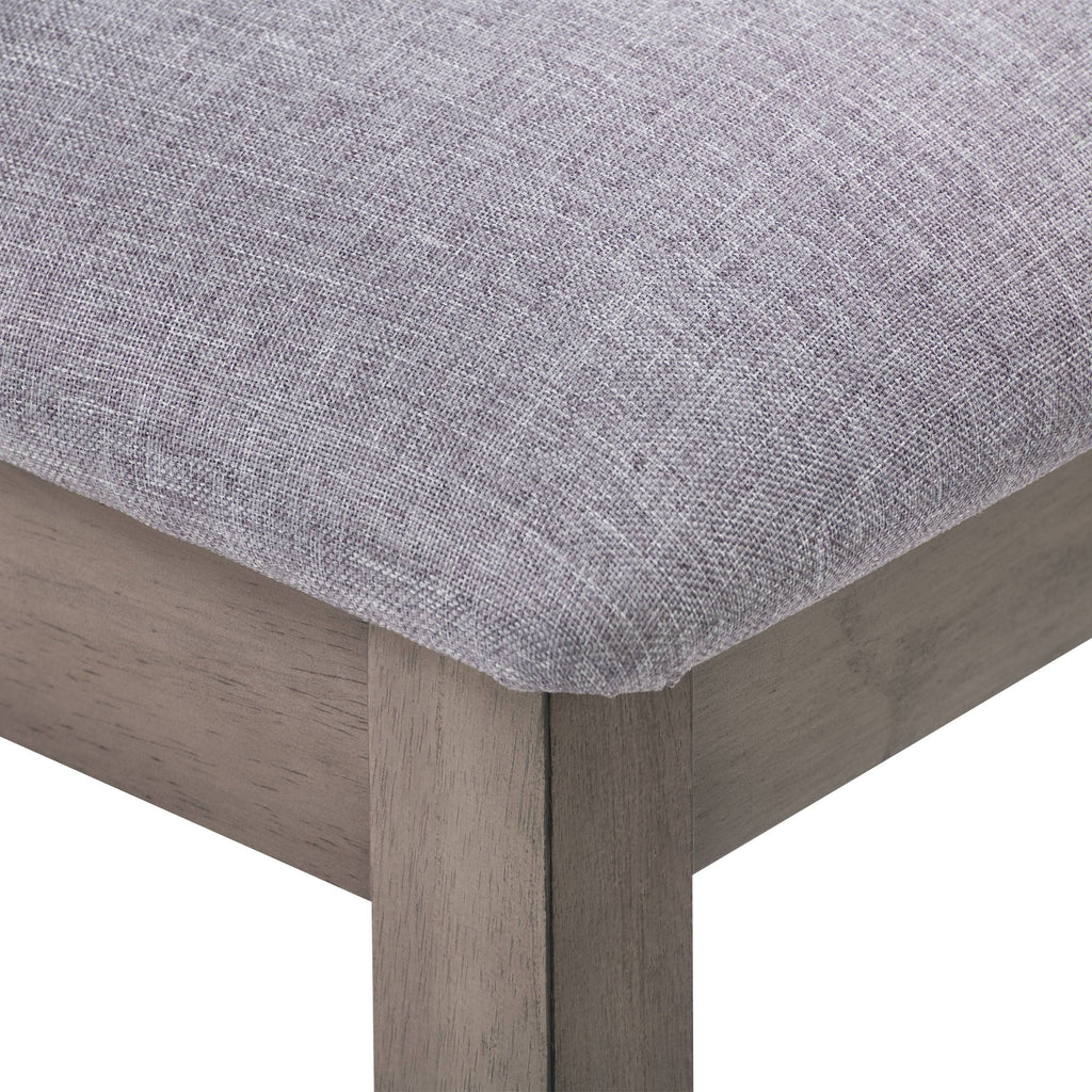 Washed Gray Counter Height Dining Chair Set of 2 Y30494