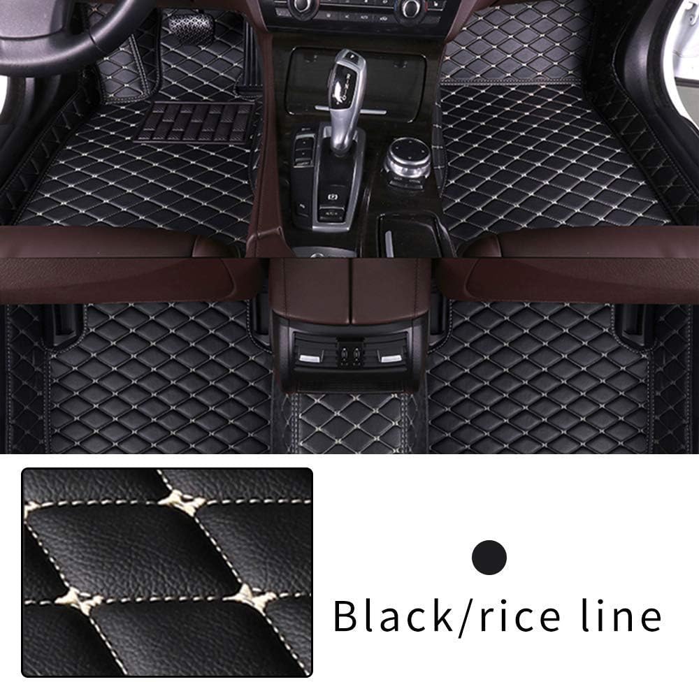 Black Beige Heavy Duty XPE Leather Car Floor Mat H320731