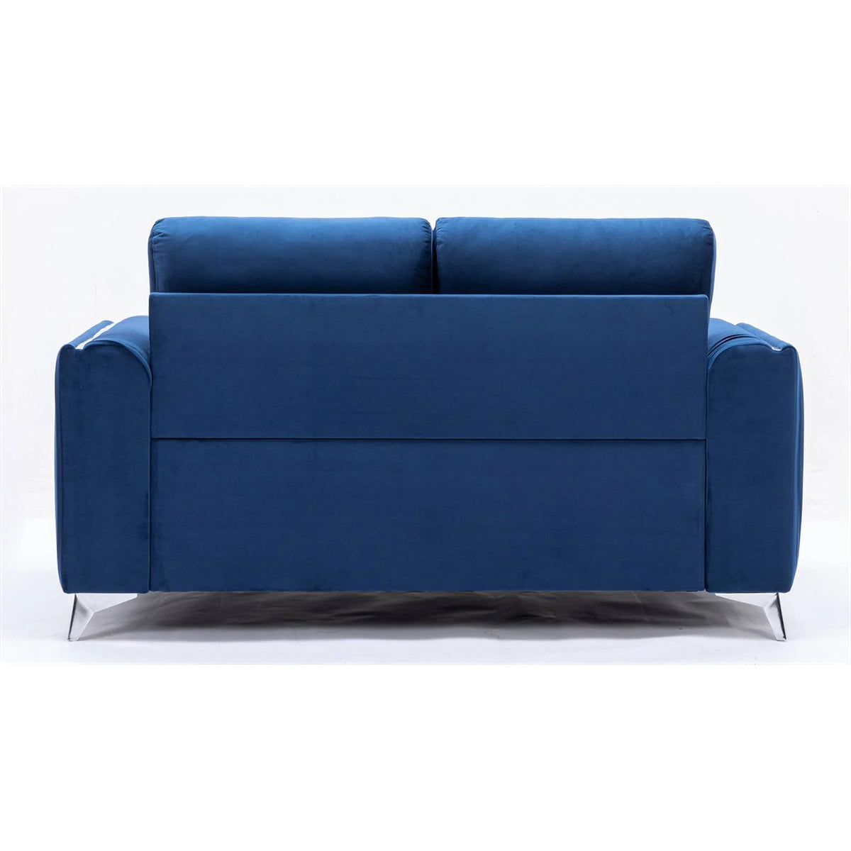 Blue Velvet Upholstered Loveseat F6368