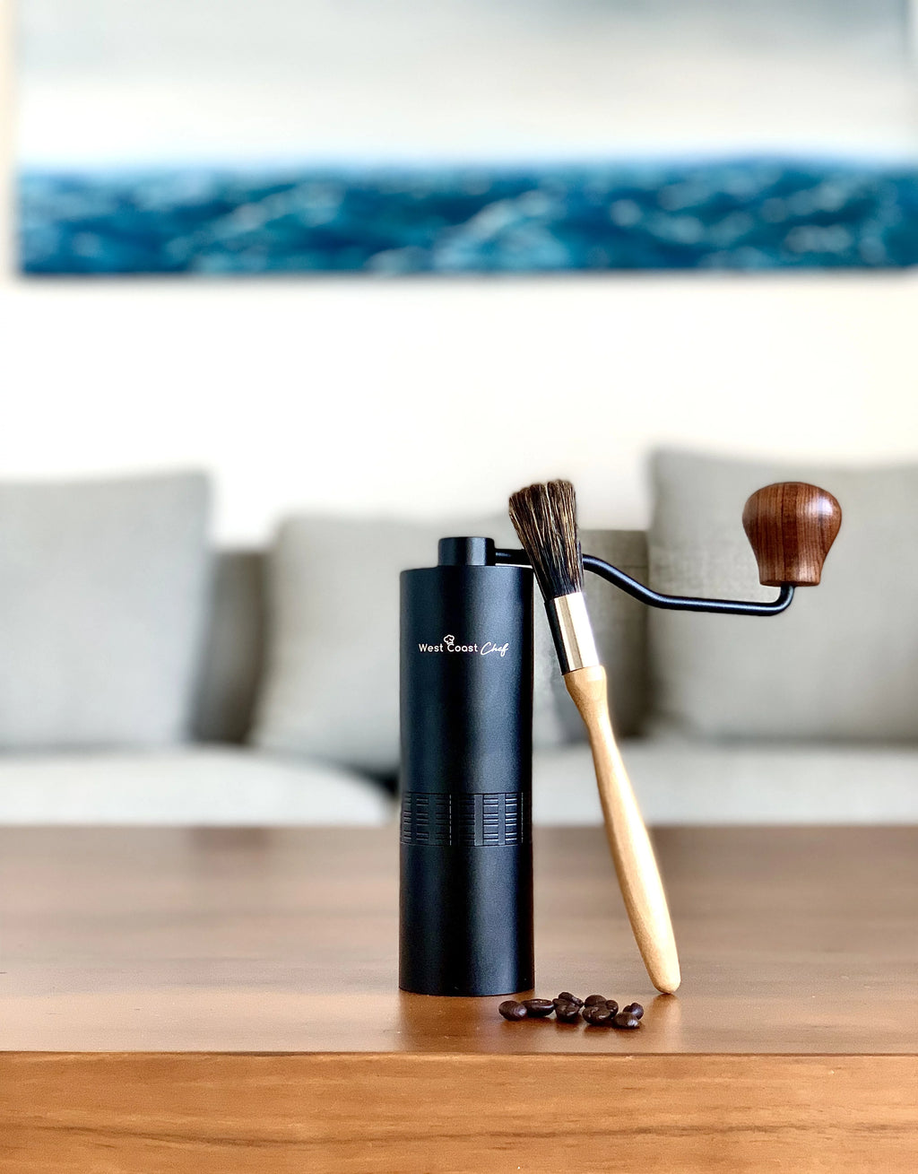 Manual Burr Coffee Grinder with Coarseness Adjustment Dial A7321