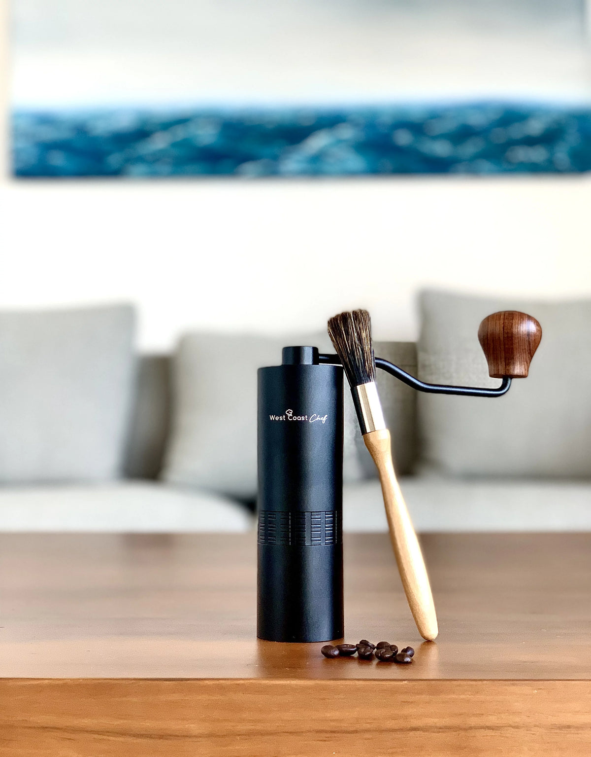 Manual Burr Coffee Grinder with Coarseness Adjustment Dial A7321