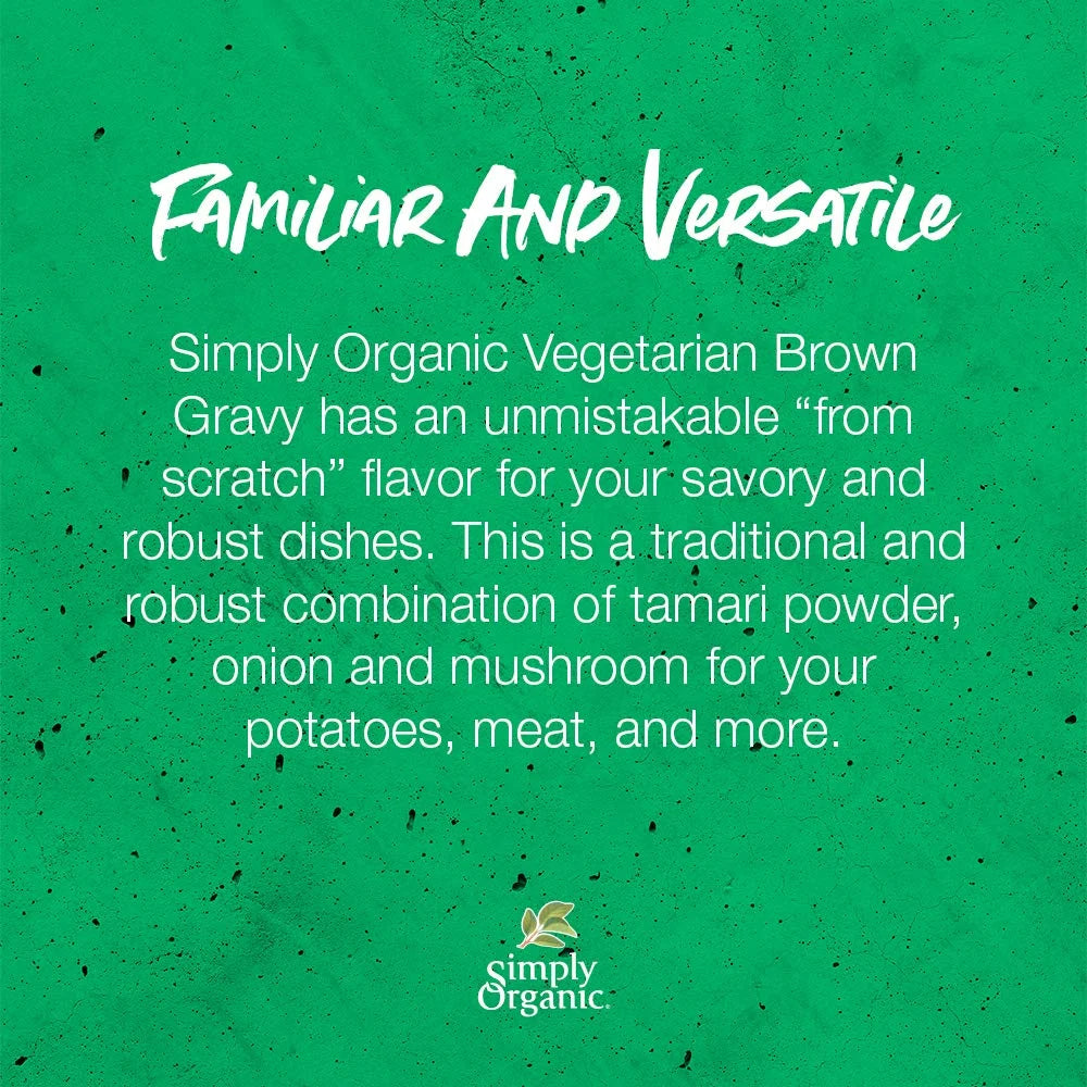 Organic Vegetarian Brown Gravy Mix 1 oz Pack of 12 N59293