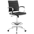 Black Faux Leather Office Chair Z714