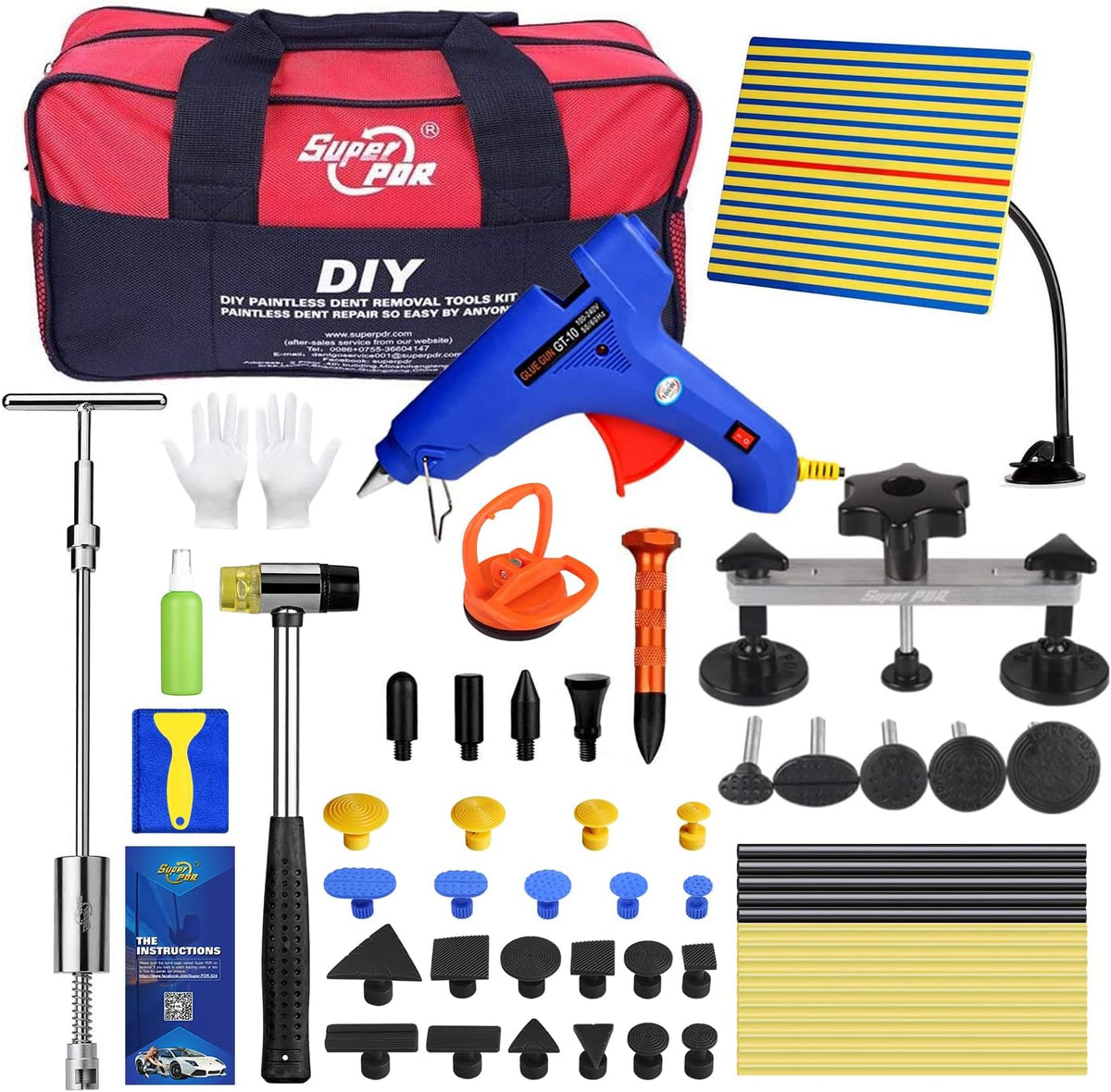 53Pcs PDR Kit with Tool Bag D234