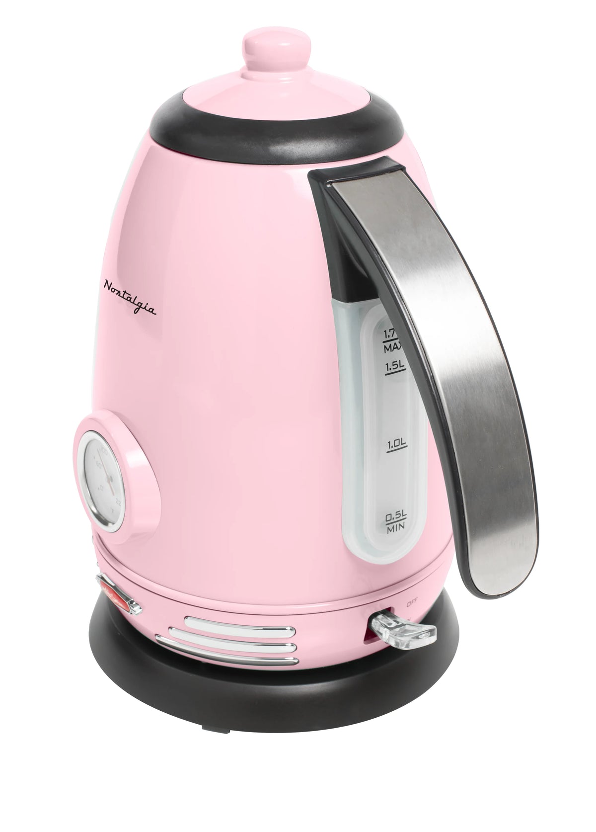 Pink 1.7-Liter Stainless Steel Electric Water Kettle K704467