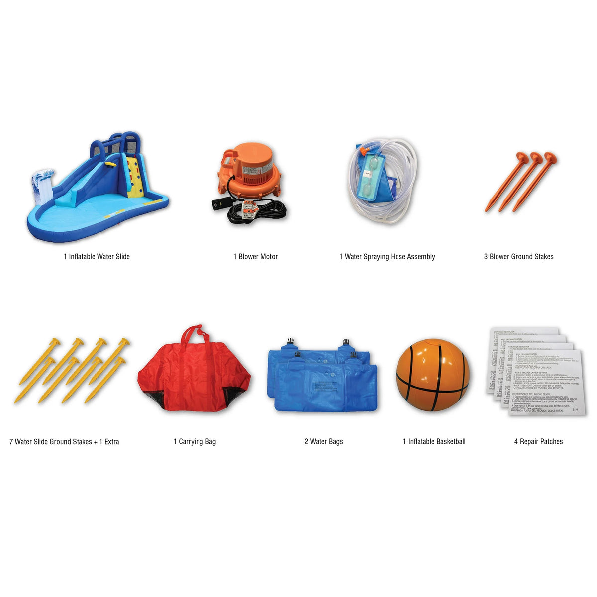 14 ft 5 in Inflatable Water Slide Splash Toy C838157