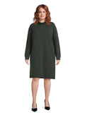 Plus Size Turtleneck Sweater Dress R19415