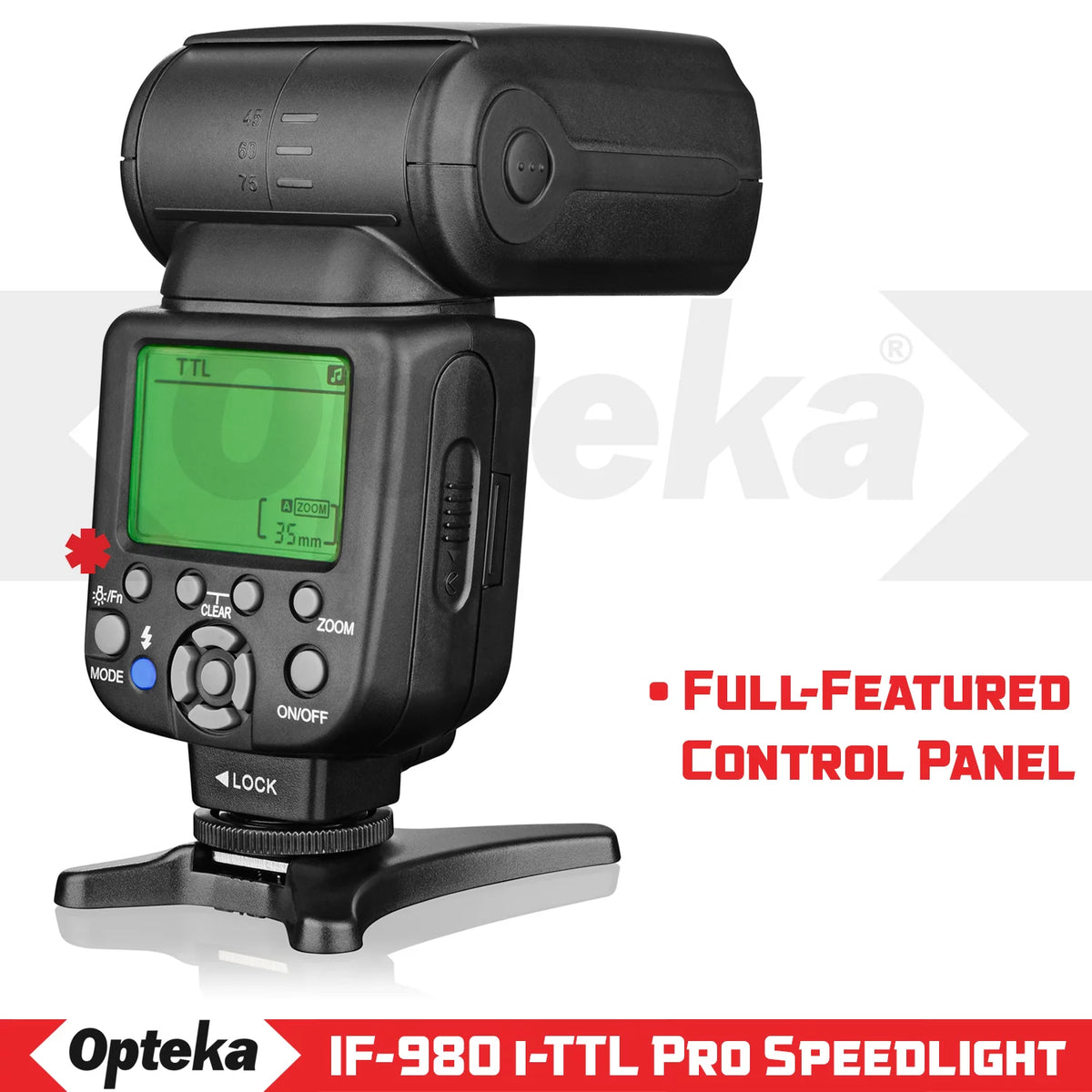 Auto-Focus Speedlight Flash with LCD Display V3591
