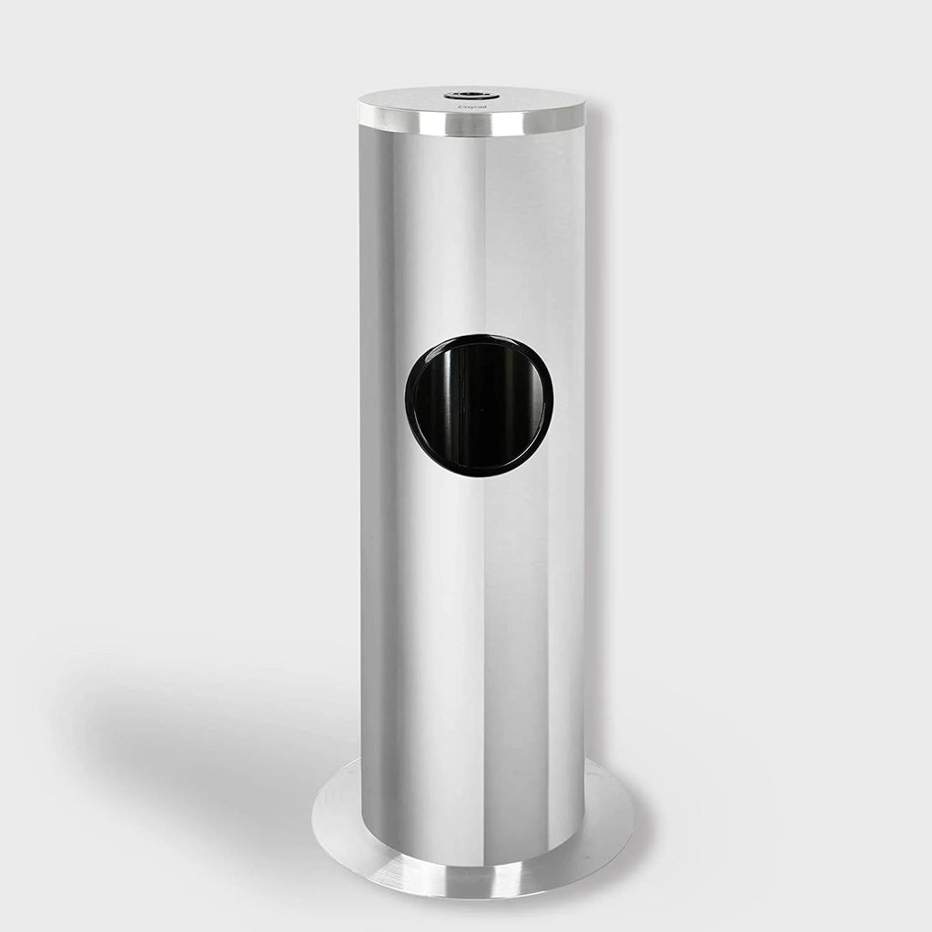 Stainless Steel Floor Standing Wipe Dispenser with Built-in Trash Receptacle M629