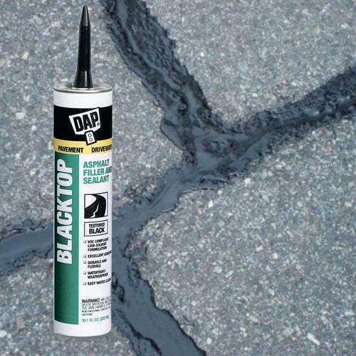 12 Pack 10.1 oz Blacktop Asphalt Filler and Sealant V567862