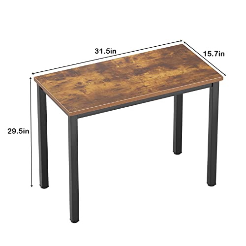 Black Metal Frame Small Computer Desk T9353