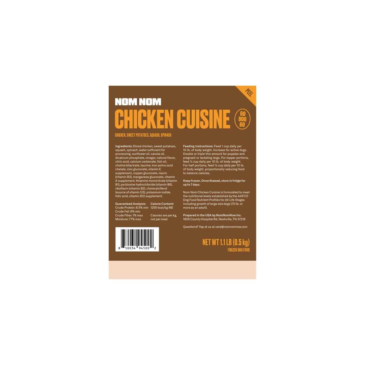 Frozen Dog Food Chicken L91904