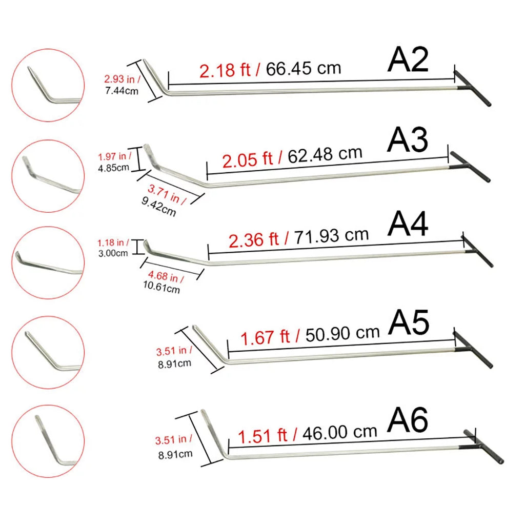21 Pcs Paintless Dent Repair Tools Kit F6849