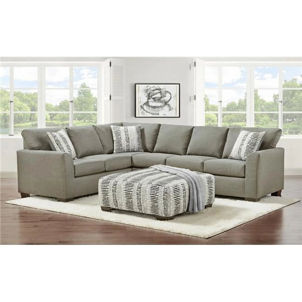 Taupe Corner Sectional A203