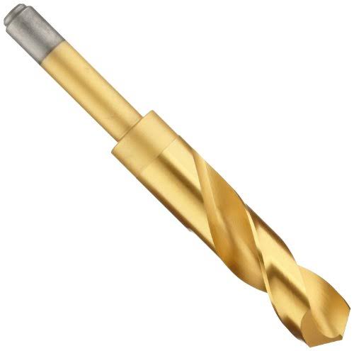 Reduced Shank Drill Bit, 1 in, 118°, Cobalt, Tin U458488