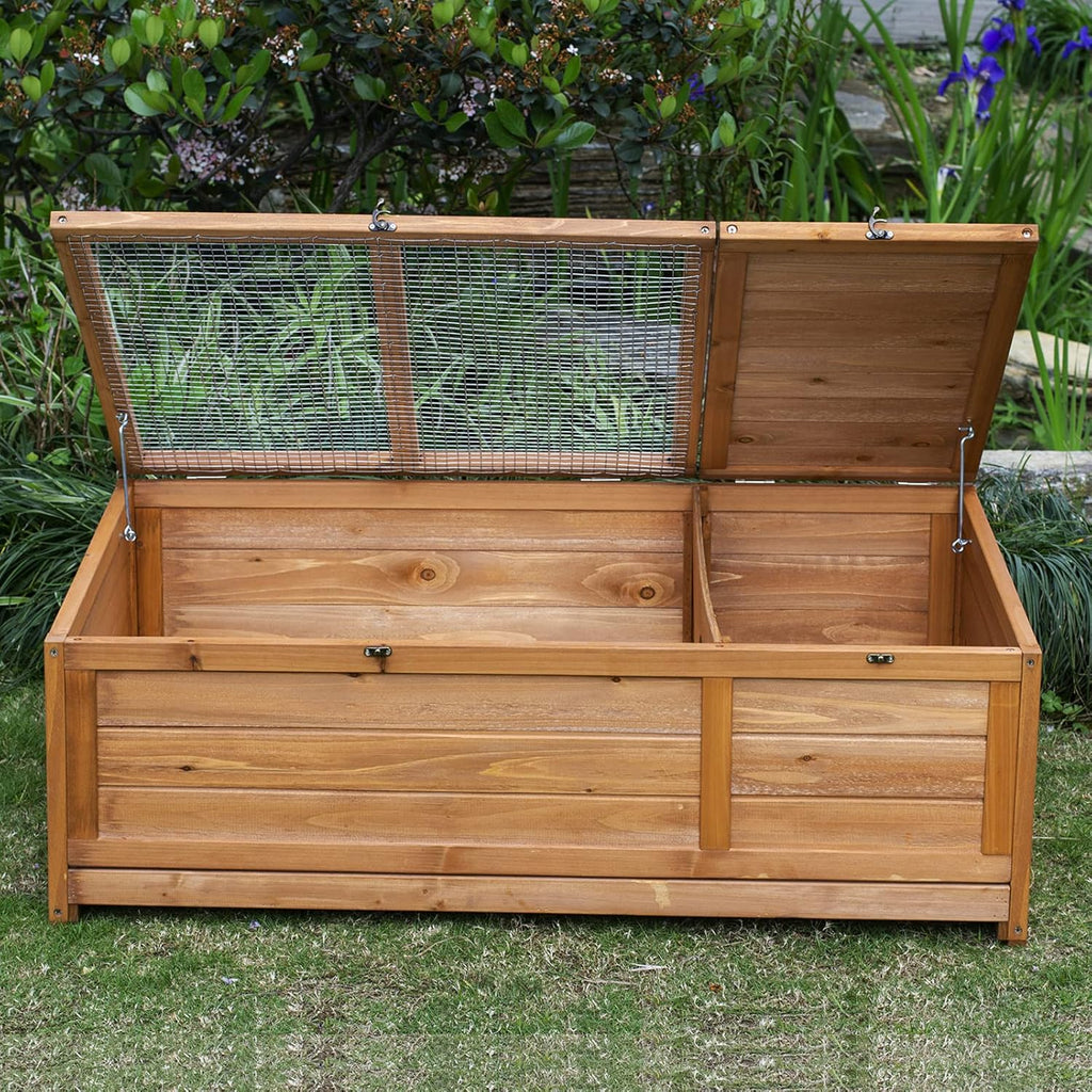 Wooden Tortoise House with Removable Bottom Y301277