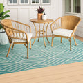 3-Piece Beige Outdoor Wicker Bistro Set P8823