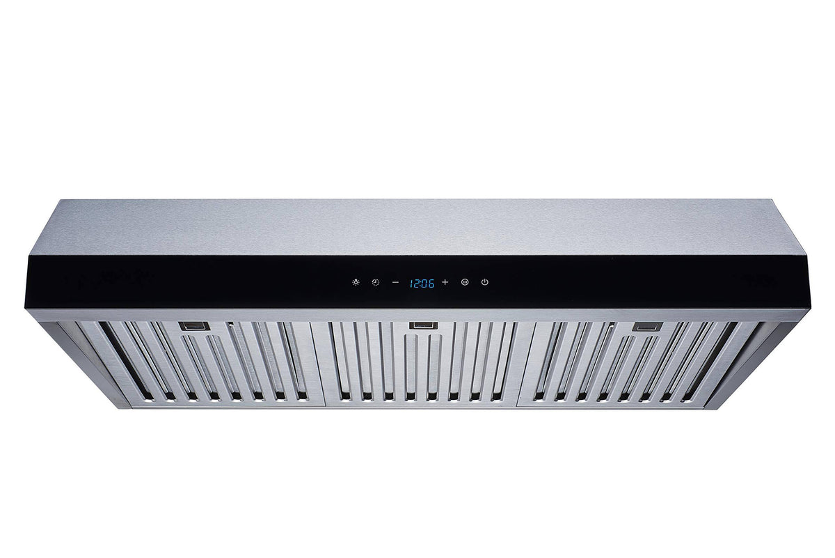 30x22 Stainless Steel Under Cabinet Ducted Range Hood 500 CFM Touch Control R262